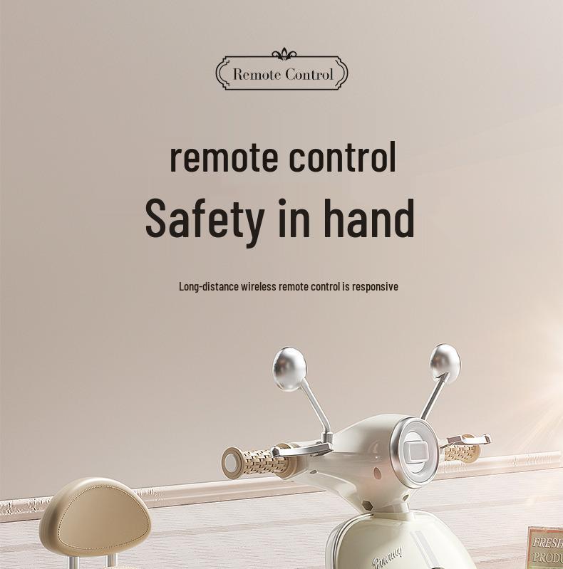 Children's Cross-Border Electric Tricycle with Remote Control - Dual-Drive, Rechargeable, Ideal Gift for Boys and Girls