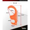 Kaedear Motorcycle Brake Lock Motorcycle Front Brake Lock Large Simple Parking Side Brake Grip Diameter 35mm Maintenance Brake Holder KDR-SST1 (Orange