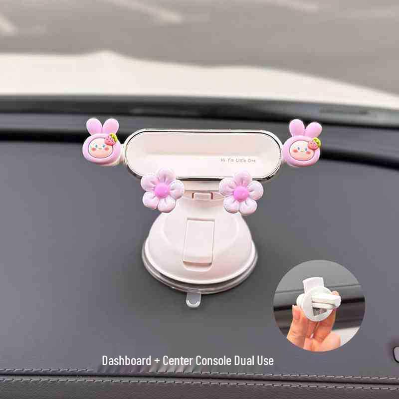 2025 Car Phone Holder: Center Console & Dashboard Suction Cup Stand for Navigation