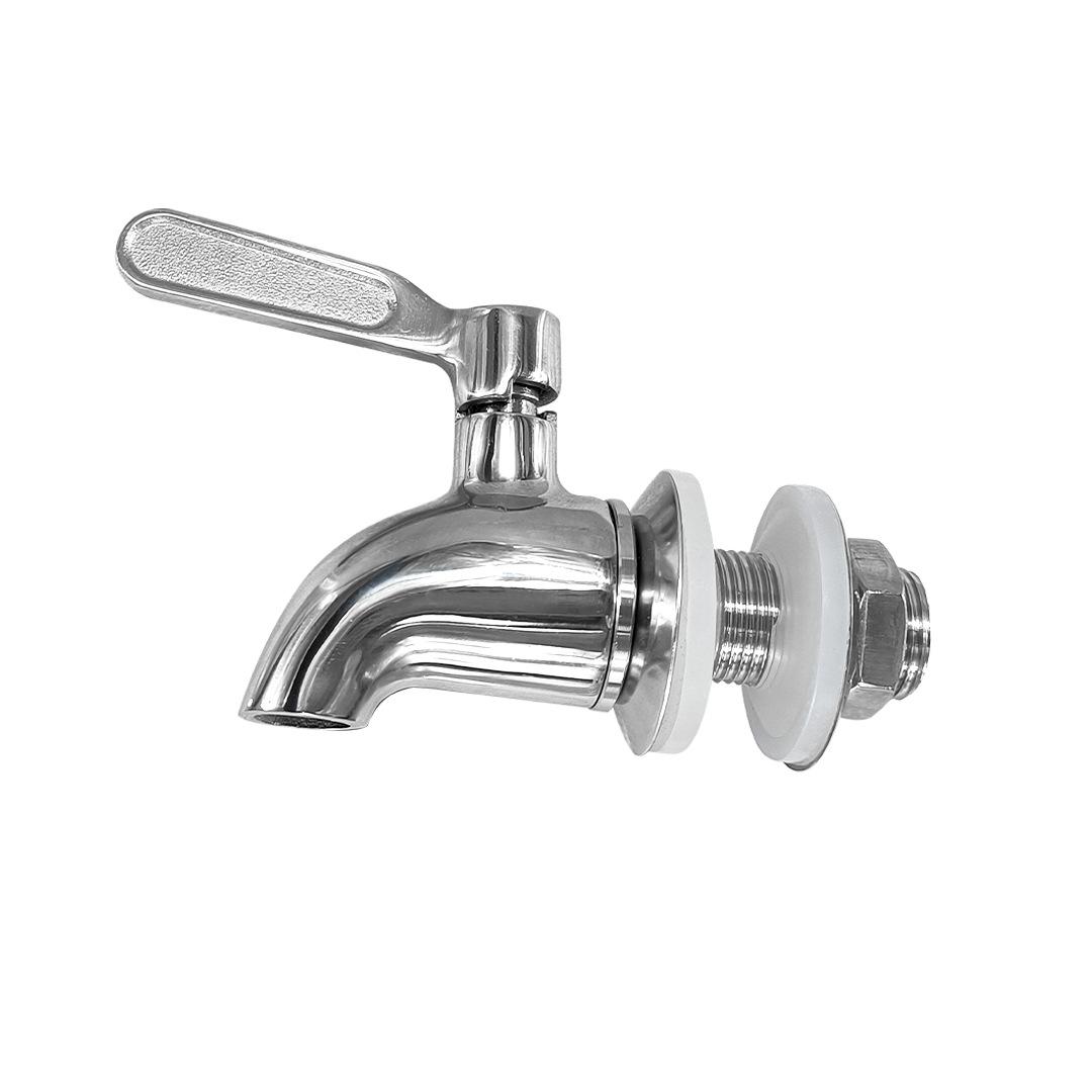 

Spigot for Beverage Dispenser Stainless Steel Metal Spigot Dispenser Jar Juice Cold Drink Wine Beer Replacement Faucet Dropship срібний