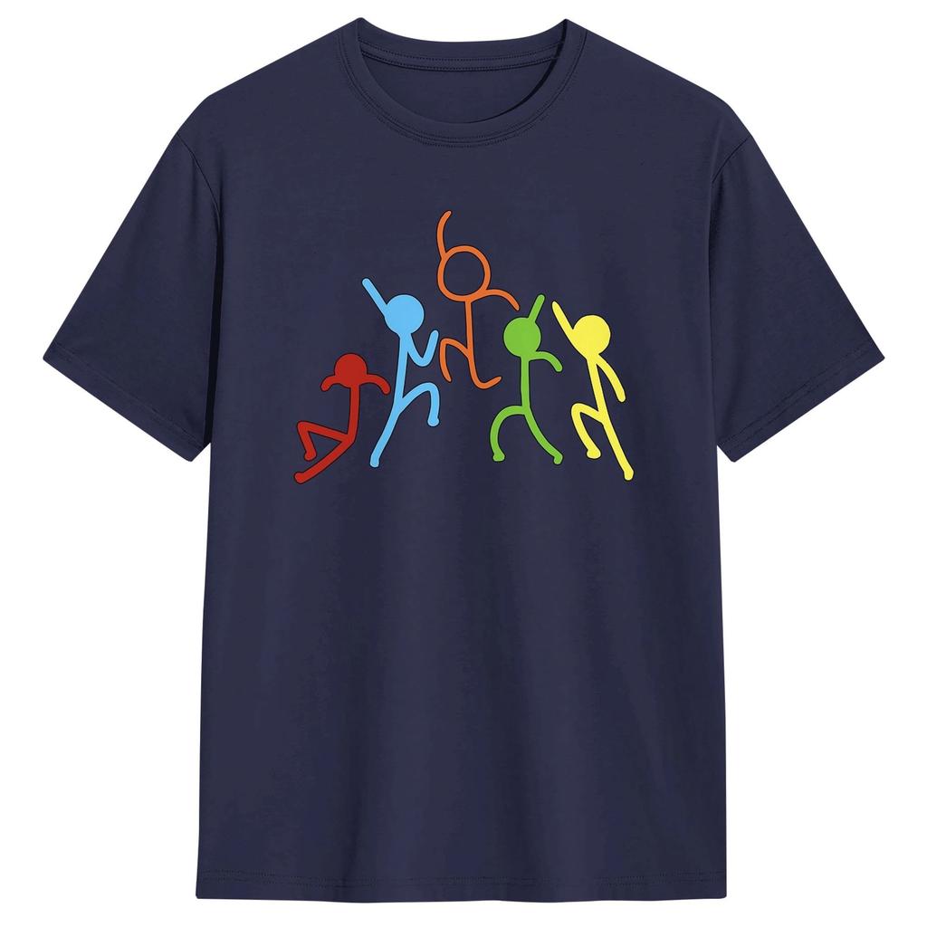 Alan Becker Gaming Fighting T-Shirt Sommer Trendig Cool T-Shirts Unisex Baumwolle T-Shirts Kurzarm Vintage Tops