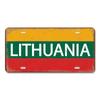 High Definition Metal Tin Sign Vintage License Plate Style Country National Flag Themed Retro Wall Art Decor for Home Bar Pub