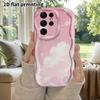 Phone Case: 2D Flat Samsung Galaxy A34 A35 M05 M06 S20 S22 S21 FE Plus 5G Protective Case, Couples Style, Pink Starry Cloud, Christmas and Halloween G