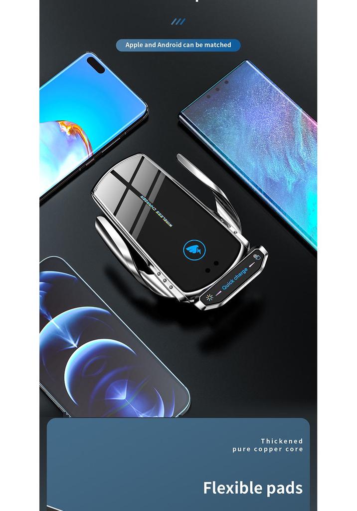 Astree 2025 Wireless Car Charger & Phone Holder - Fully Automatic Magnetic Suction for Apple Devices