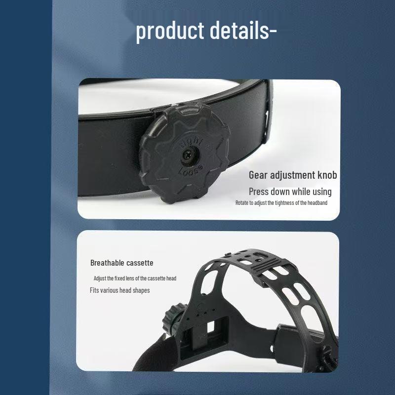 Selbsttönende Schweißmaske zum Aufsetzen auf den Kopf mit Blendschutz und Argon-Schutz