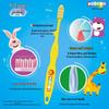 KODOMO Lion Kids Soft Toothbrush 4-Pack (6-12 Years)