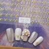 Små Vackra Rosett Nagelklistermärken 3D Ultratunna Självhäftande Sliders Nageldekoration Dekaler Diy Manikyr Tillbehör