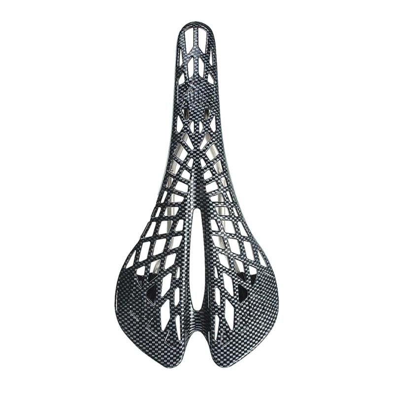 Carbon Fiber Bike Seat Lightweight Hollow Saddle Seats Road Bike Saddle Cycling Accessories Comfortable and Breathable 1