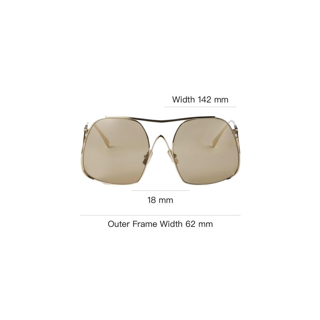 Miu Miu Original Design Metal Sunglasses Women sunglasses Gold SMUA55E5AKC057