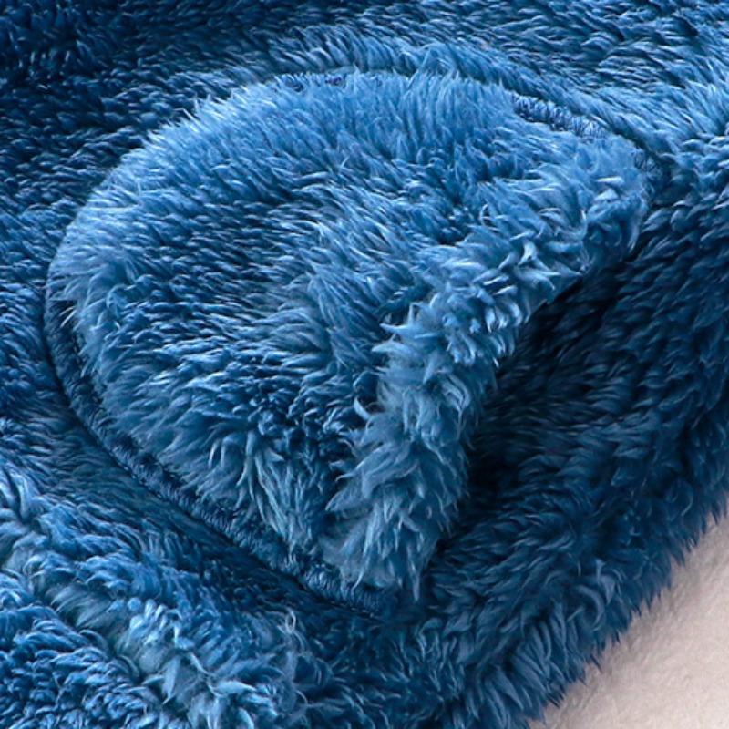 Children's Set Autumn/Winter Boys' and Girls' Plush Warm Clothes Baby Solid Color Fashionable Homewear Zipper Two-Piece Set