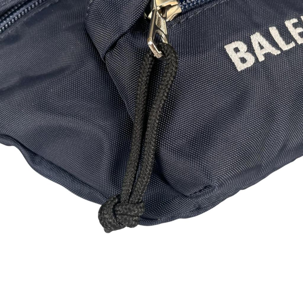 BALENCIAGA Wheel belt bag body bag Navy mens used