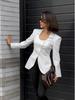 2025 European & American Autumn Women's U-Neck Slimming Waist Small Suit Jacket