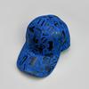 Kpop Plain Leather Graffiti Letter Fashion Men'S And Women'S Baseball Caps Cotton Versatile Leather Breathable Sun Hats