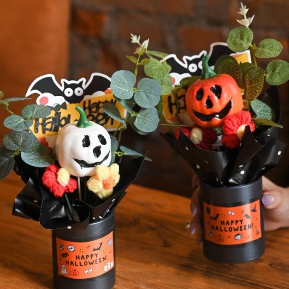 Goth Halloween Gresskardekorasjoner Gresskardesign Kunstige blomsterrekvisitter Festrekvisitter