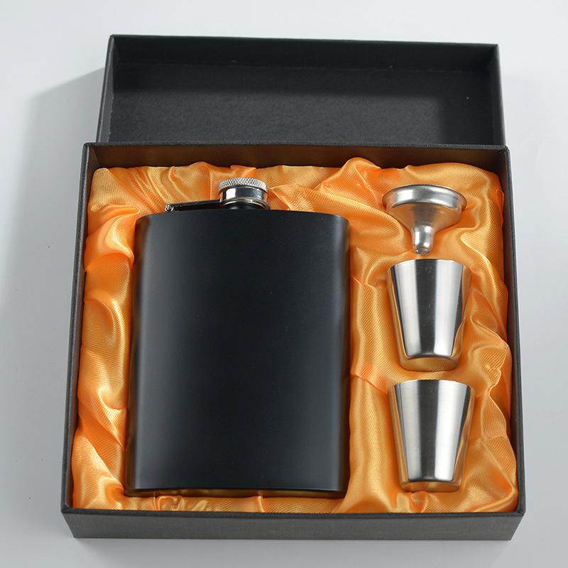 8oz přenosná kapesní placatka z nerezové oceli na whisky, nádoba na alkohol, dárek, láhev na pití vodky, sada na víno, venkovní