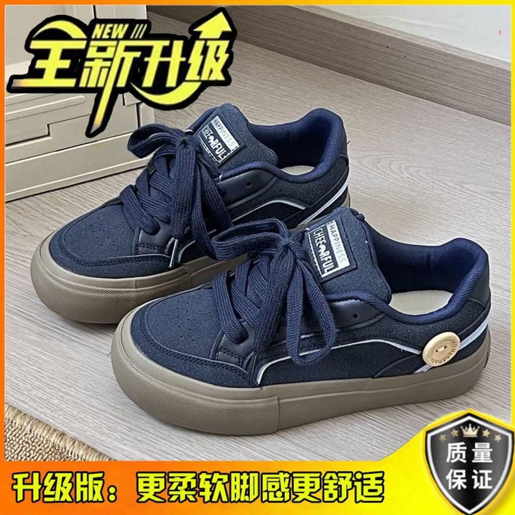 Super Fire Little White Shoes Women's Shoes 2025 Spring New Niche Original Korean Shoes Versatile Thick Baseplate Shoes