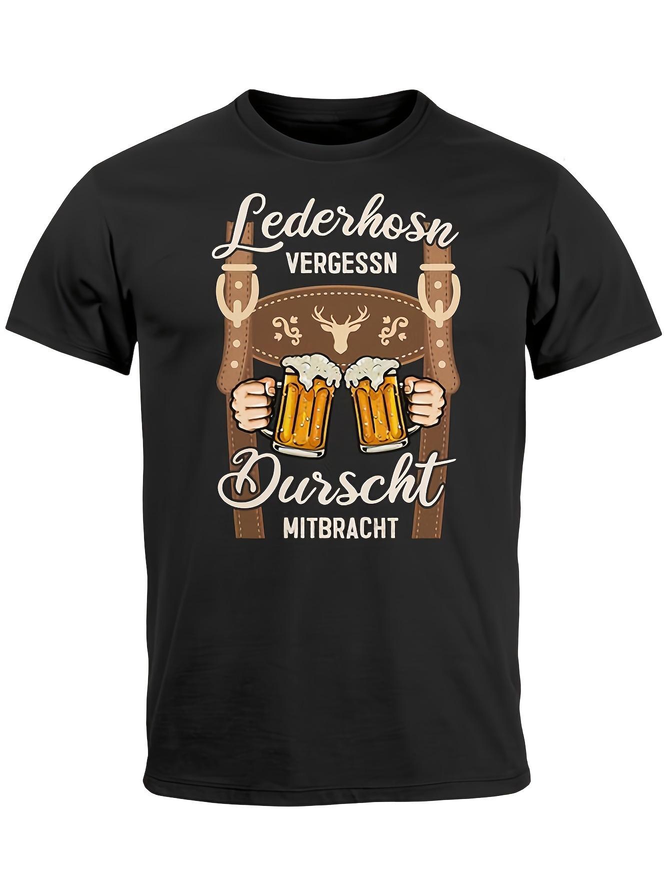 T-Shirt y2k Humorous Oktoberfest T Black S