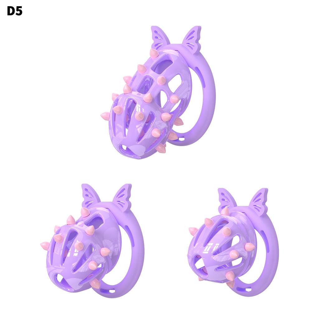Male Chastity Cage with Wings and Bows Sissy Chastity Device for Man Penis Bondage Sex Toys Lightweight Penis Cage