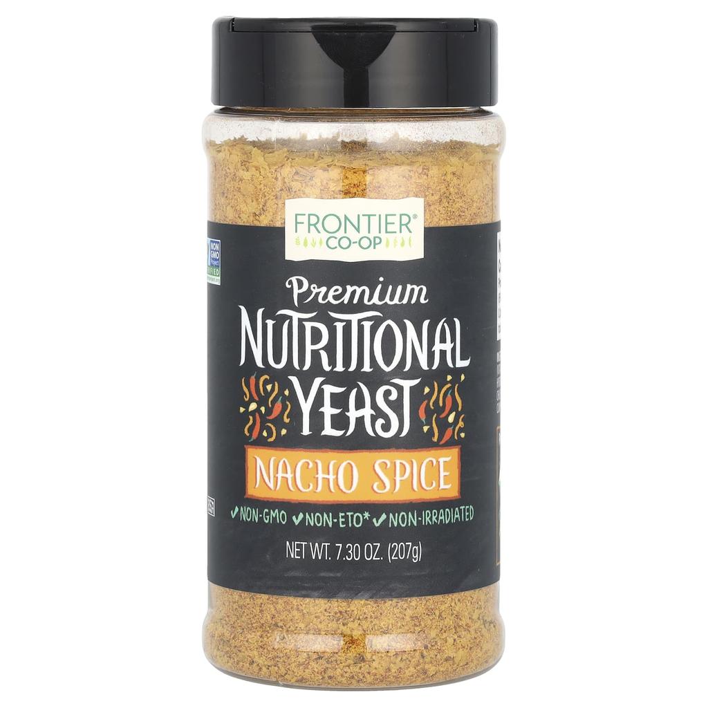 Frontier Co-op, Premium Nutritional Yeast, Nacho Spice, 7.3 oz (207 g)