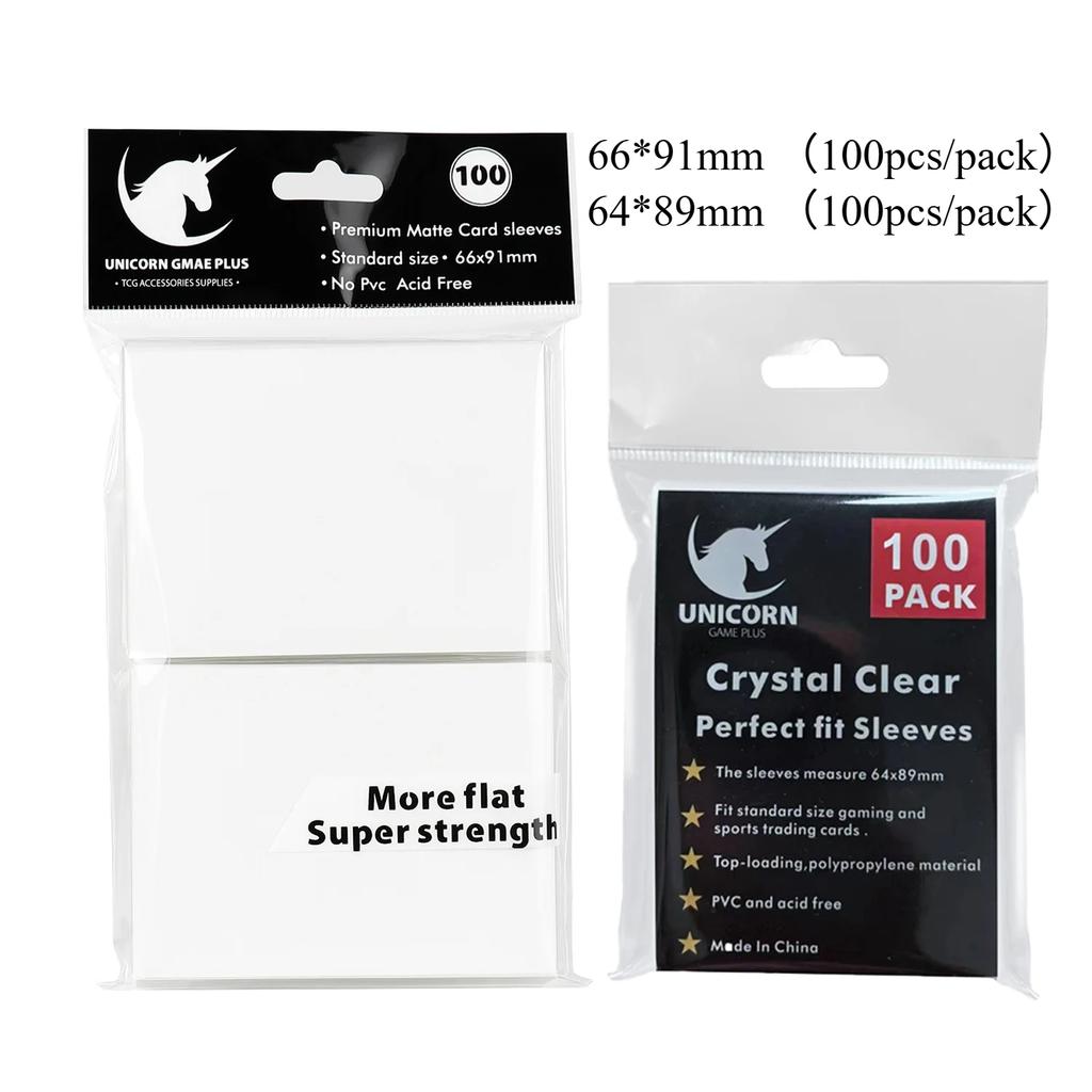 200 PEZZI Buste Standard per Carte da Gioco Carte Collezionabili Buste Doppia Strato Opache per Pokemon MTG Baseball Sport Card Gioco da Tavolo