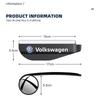 2in1 Car Rearview Mirror Rain Eyebrow Reversing Small Round Mirror For Volkswagen VW GOLF Polo Beetle Tiguan Accossories kj2
