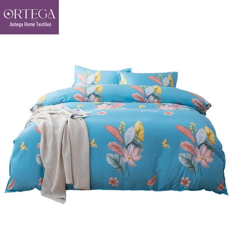 Ortega Pure Cotton Twill 4-Piece Bedding Set