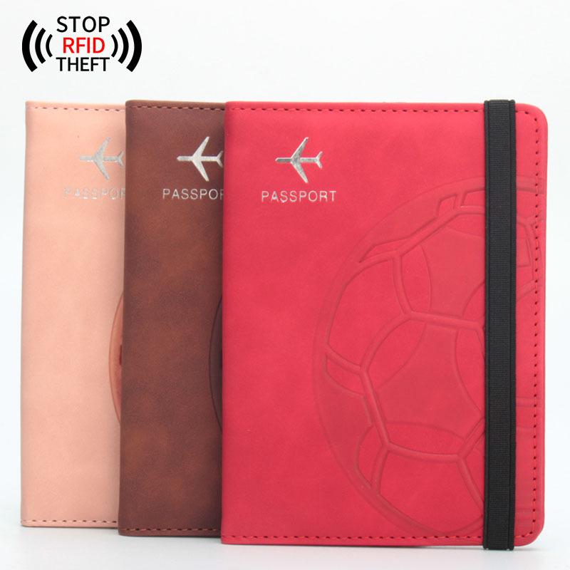 RFID Football Passport Holder with Anti-magnetic Protection and Card Slots for Qatar World Cup