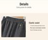 Women's High-Waist Elastic Stretch Pants - Winter Thickened, Loose Straight Fit for Middle-Aged & Elderly