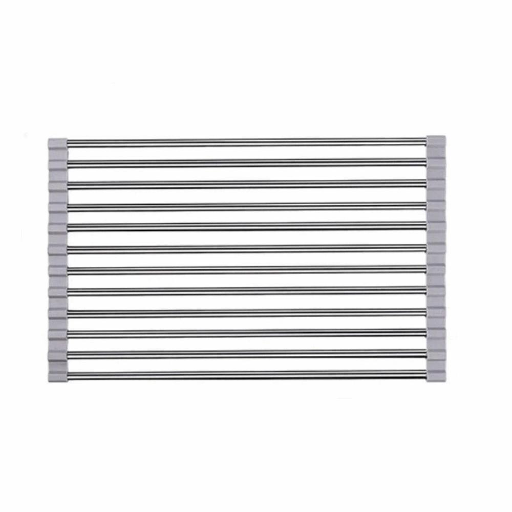 Space Saving Dish Drainer Multi-Functional Roll Up Dish Rack Drain Pad  Dishwashing Sink