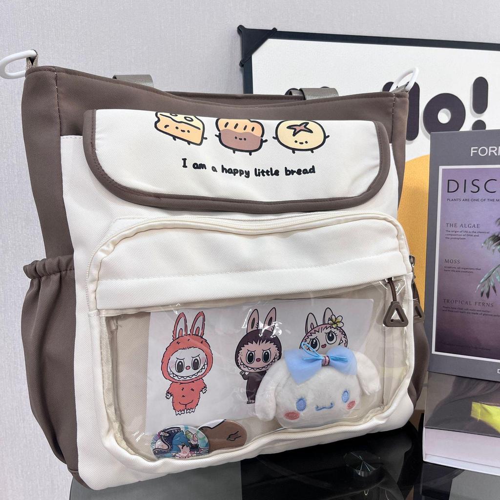 Japanese High School Style Large Capacity Ita Bag – Cute Transparent Anime Doll Shoulder Backpack