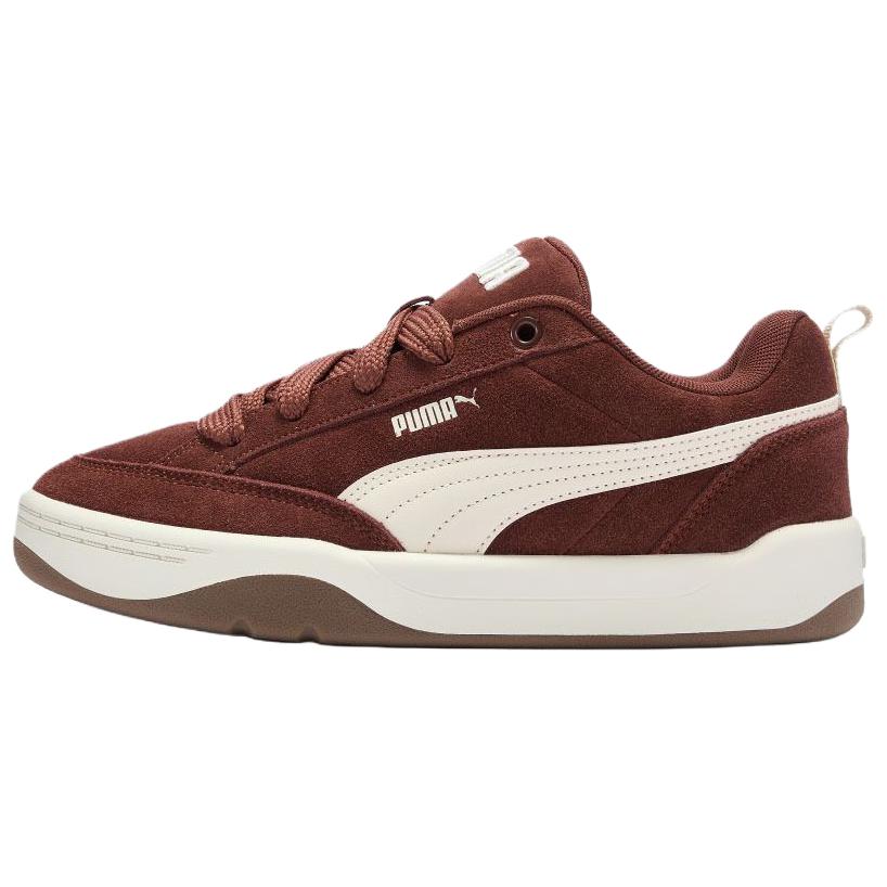 PUMA Park Lifestyle Low top Skateboard Shoes Unisex Dark Brown Red 37.5
