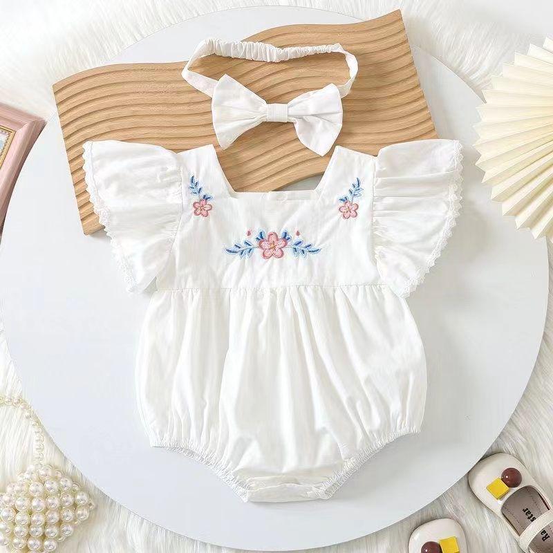 

Летний ромпер с рукавами-крылышками: Милая и модная детская верхняя одежда 80 cm