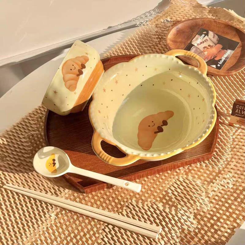 Qiwei Fruit Croissant Ceramic Tableware Set
