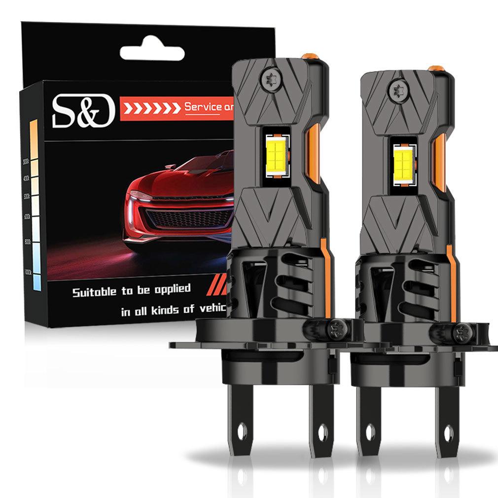 2Pcs H7 H4 LED CANBUS Headlight Bulbs H11 H8 9005 HB3 9006 HB4 for Car 30000Lm Super Bright Led Spotlights Wireless Turbo Fan Headlamp Auto Fog Light