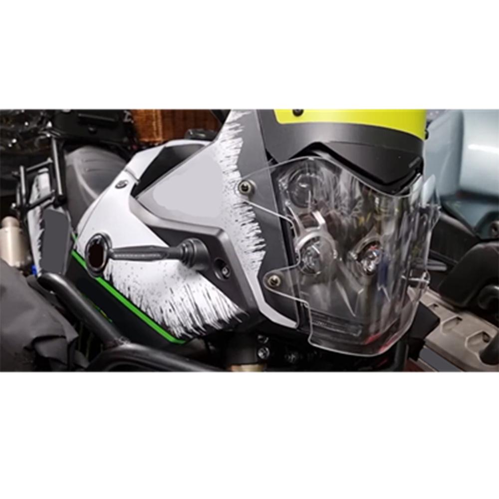 1x Motorcycle Headlight Protective Guard Cover For YAMAHA Tenere 700 2019-2022