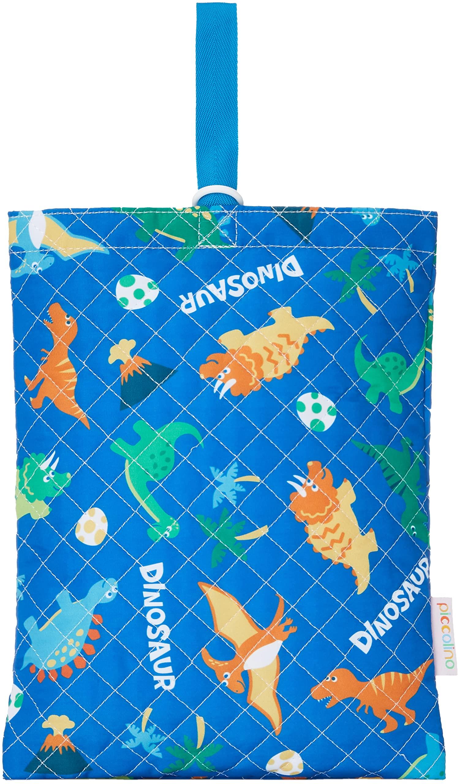 

Сумка для сменной обуви Marushin Piccolino с динозавриком Ванпати, идеально подходящая для детского сада и дошкольного учреждения. Стеганая H29 x Ш22 x Г7см x x Дизайн изделия. мальчики