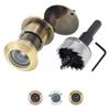 Household Solid Brass Security Peek Peep Holes 220 Degree High Definition Door Viewer with Rotating Privacy Cover