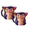 Ice Cream Pint Holder 3D Printing Bat Ice Cream Pint Containers Reusable Plastic Ice Cream Tub Halloween Dessert Container
