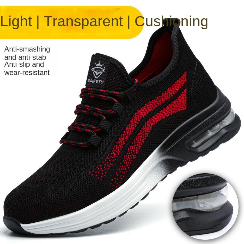 

Износостойкая, нескользящая и дышащая всесезонная летная тканая рабочая страховая обувь, модная защитная обувь 48