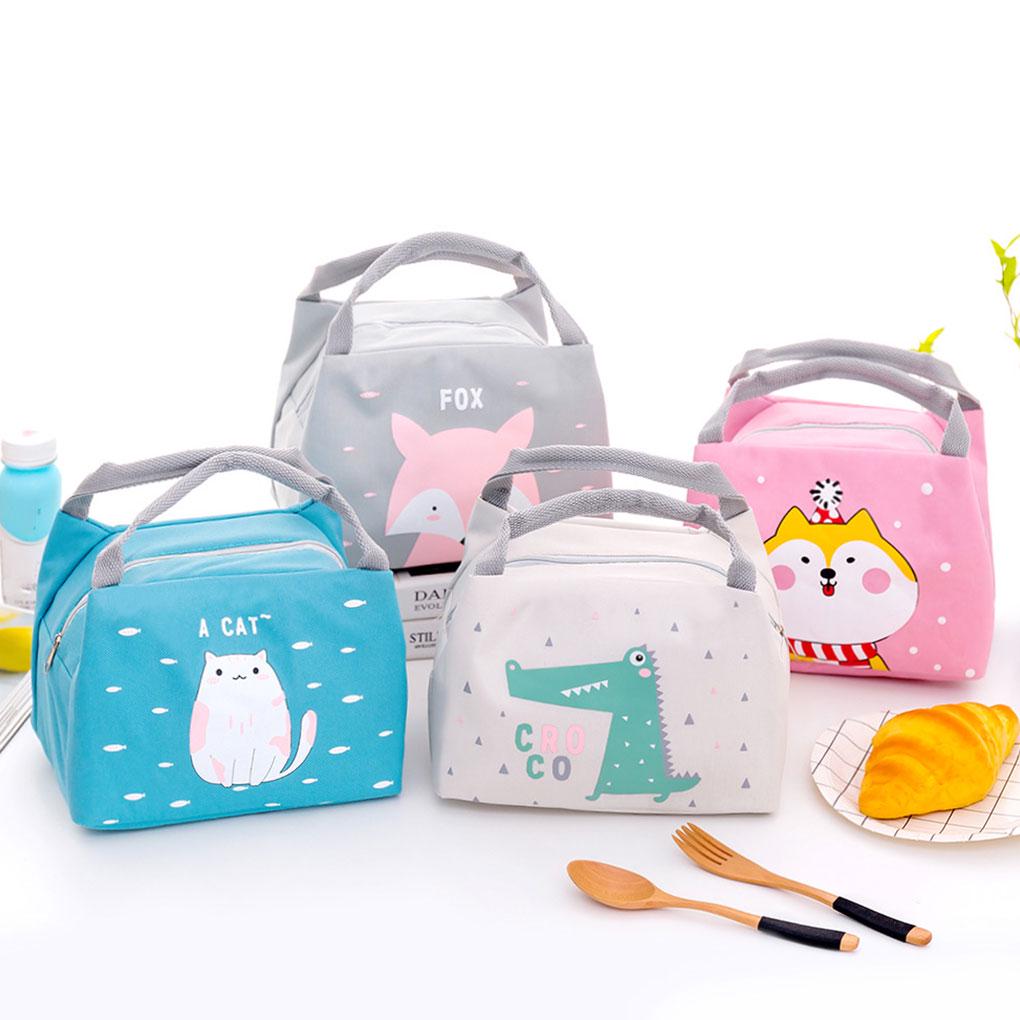 Adult Kids Lunch Bag Insulated Cool Bag Portable Picnic Bag School Lunch Box