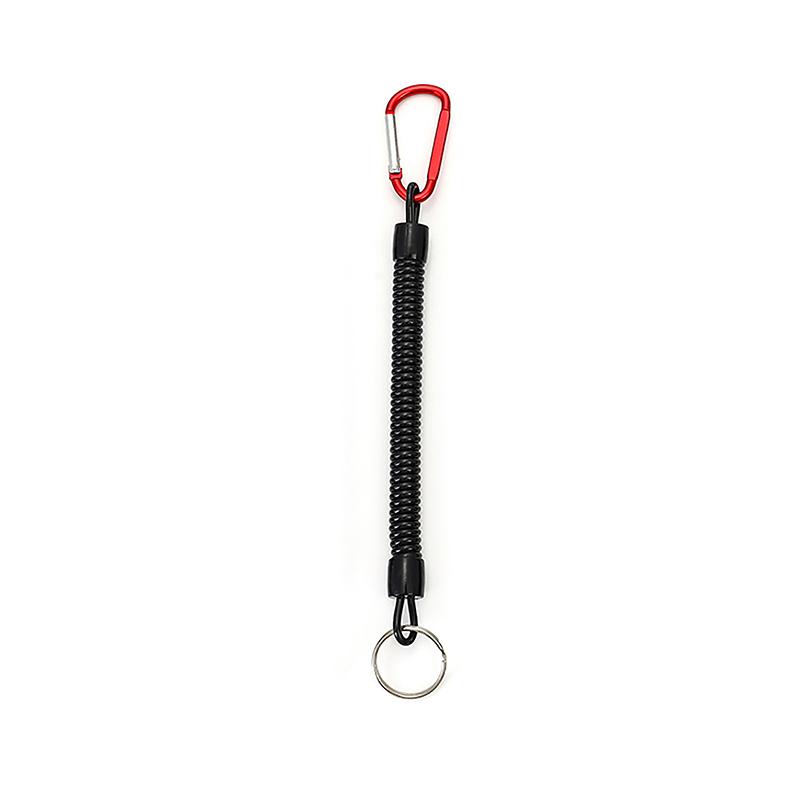 1 Pcs Fishing Tools Anti-Lost Lanyard Telescopic Elastic Retention Rope Safety Spring Lanyard Rope Key Ring Chain Accessories