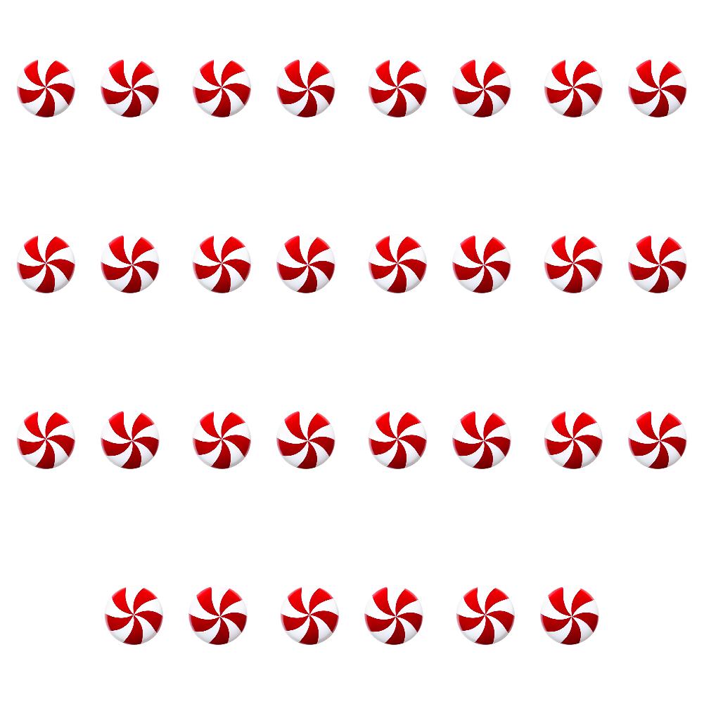 10-30pcs Christmas Knob Button Cover Christmas Candy Cane Ornament Christmas Peppermint Candy Decoration Christmas Decoration