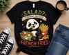Panda French Fries Shirt | Funny Food Lover Graphic Tee
