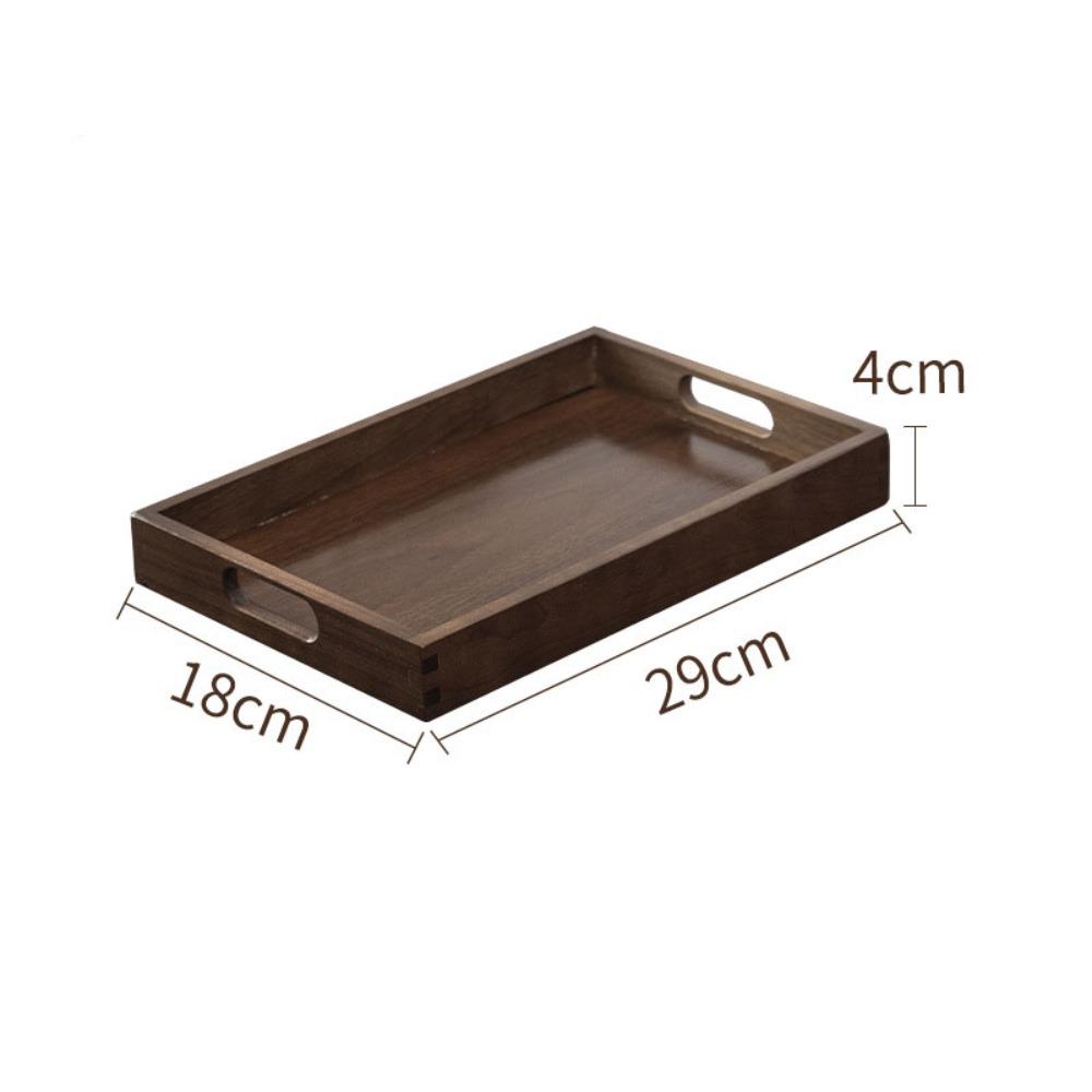 

Прямоугольная тарелка для хранения Бамбуковый чайный поднос Новая тарелка для чашки с водой Сухофрукты 29*18*4cm