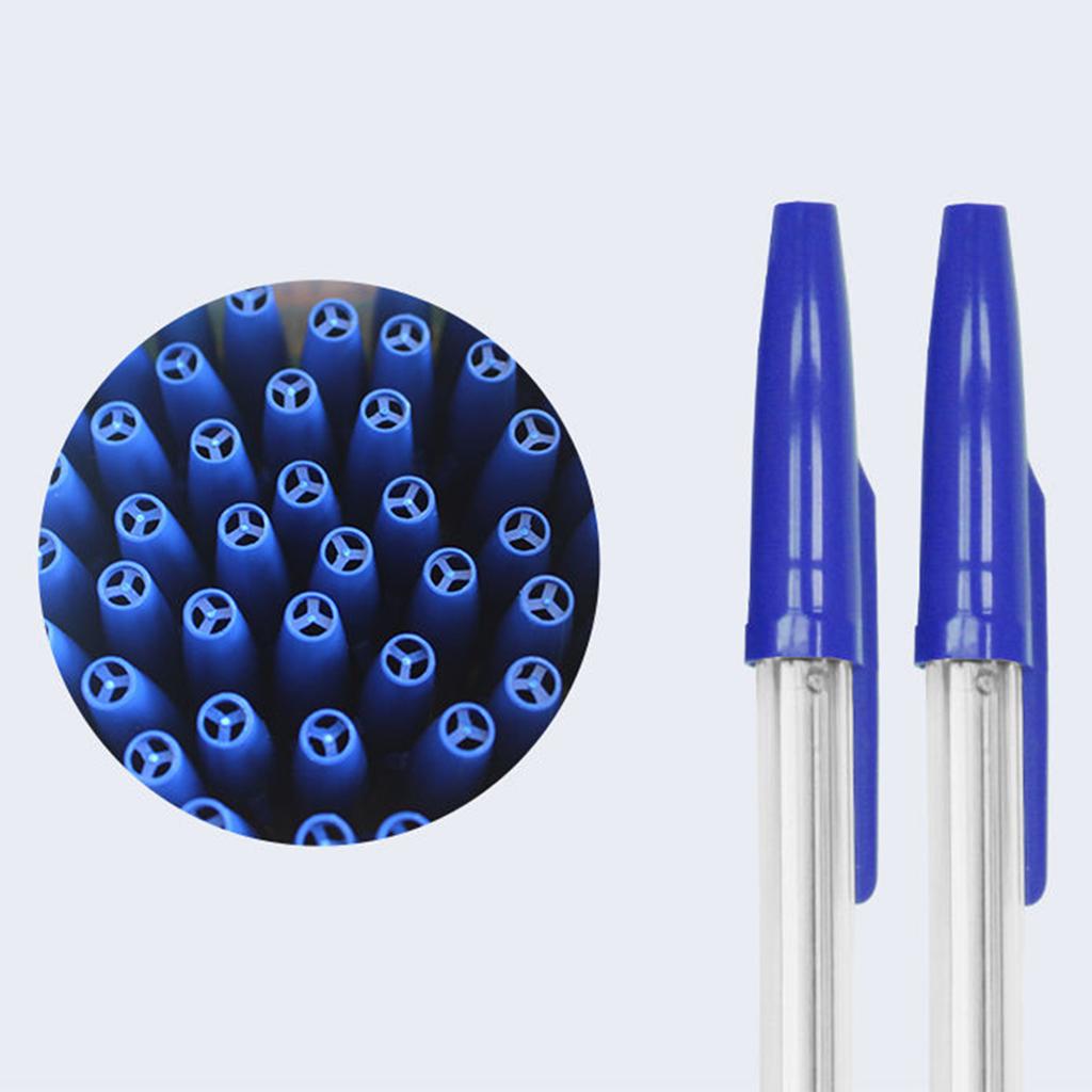 12/24/50/100Pcs Ballpoint Pen Refillable Writing Pens with Refills Comfort Grip Ballpoint Pen Blue Black Redness Ink