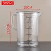 Akrylowy kubek miarowy ze skalą, duża pojemność 2000ml/5000ml - Idealny dla sklepów z herbatą mleczną.