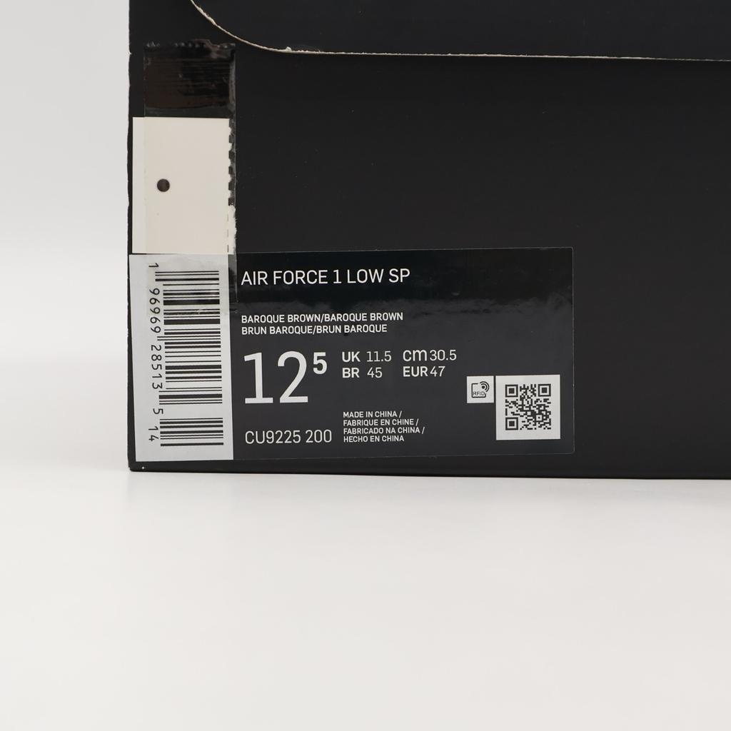 CU9225-200 Supreme Nike Air Force 1 Low Baroque Brown Chocolate Coffee (Men's)