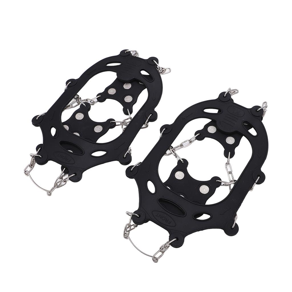 2er-Set 12-Zacken-Steigeisen Schuhüberzug Rostbeständigkeit Langlebig Outdoor Klettern Steigeisen Größe XL