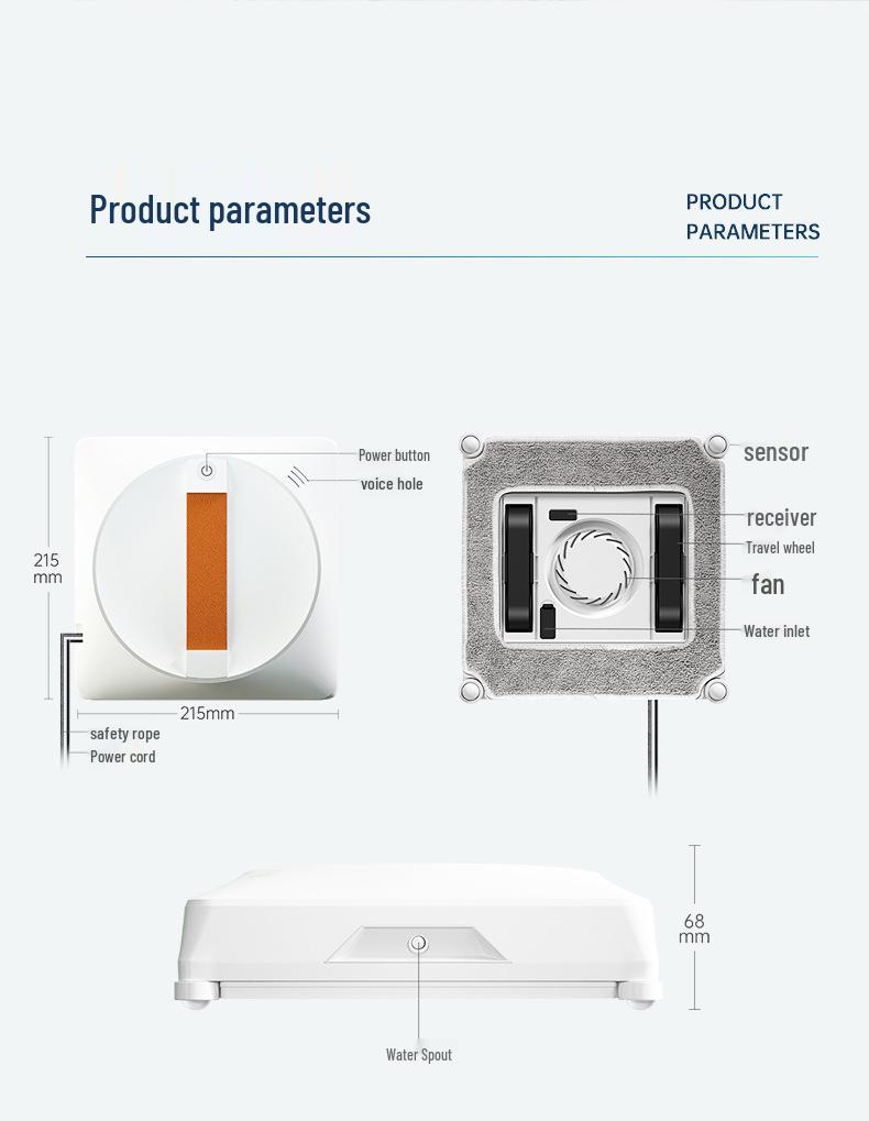 Slimme Multi-Spray Raamreinigingsrobot
