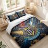 Bettwäsche-Set 1 Bettbezug 2 Kissenbezüge Newcastle United Fußball-Print Schlafzimmer Heimdekoration
